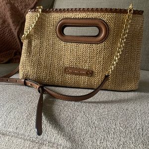 Medium Michael Kors burlap Crossbody